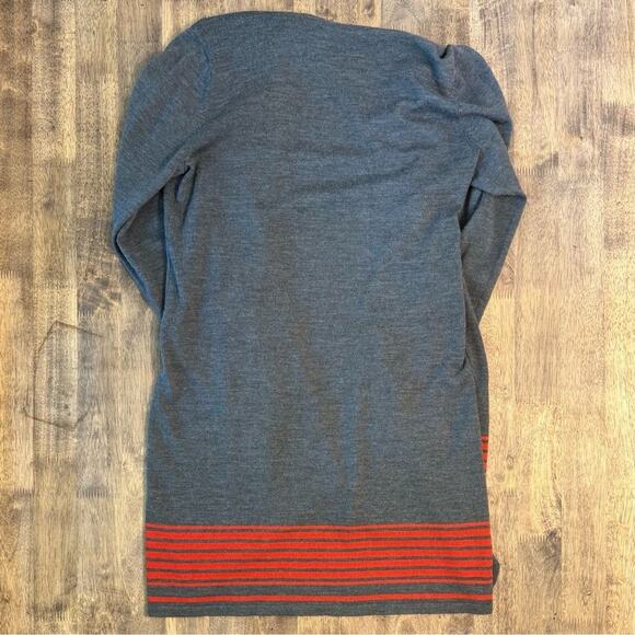 Eileen Fisher Women’s Waterfall Long Cardigan 100% Merino Wool Sweater Sz Small - Picture 11 of 11